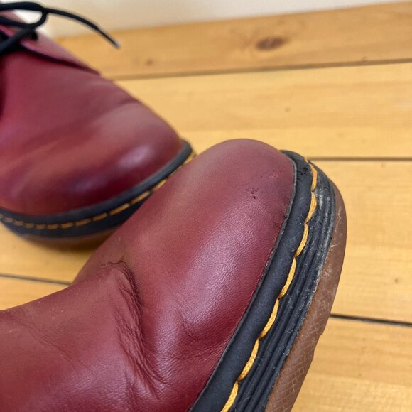 Dr Martens Cavendish Oxford Lace Up Shoes Cherry Red SoftWair Men 11 Ladies 12 - Picture 3 of 10